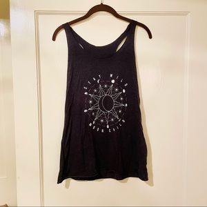 Stay Wild Moon Child - Flowy Racerback Tan - NWOT